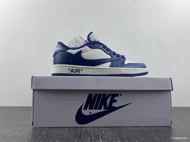 DM7890-101 JORDAN TRAVIS 1 X AIR CUSTOM OFF-WHITE X SCOTT 0814